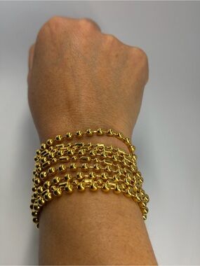 Napier Gold Multi-Strand Beaded Bracelet